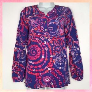 Lilly Pulitzer Secret Snail Providence Silk Blouse